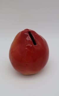 Tirelire à casser céramique poire - vintage - marquée France