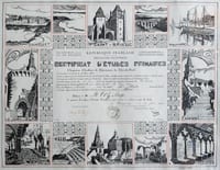 Certificat d'études 1938 ANGE LE COZ Bretagne Côtes-d'Armor Rennes Laval