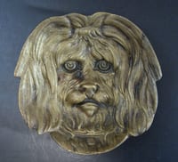 Coupelle vide poche cendrier bronze tête de chien ashtray dog’s head