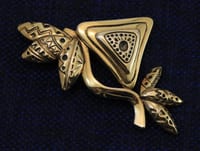 Comptoirs de la Banquise haute couture grande broche vintage dorée