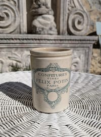 Ancien Pot à confiture Félix Potin Paris faience K et G Lunéville