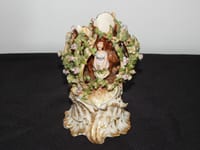 SUPERBE ANCIENNE Bouquetière Vase en PORCELAINE Germany DRESDEN MEISSEN ? Signée