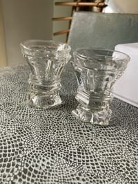 Petits verres en cristal moulé Charles X
