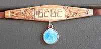 Broche ART DECO Bébé Naissance Baptême France métal doré ORIGINAL VINTAGE