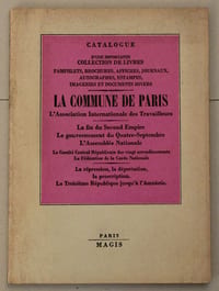 Catalogue Librairie Magis 1972 LA COMMUNE DE PARIS Pamphlets brochures journaux