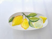 Ravier en barbotine citrons-Ref 006