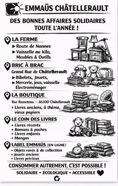Bric à Brac Emmaüs — Emmaüs à Châtellerault