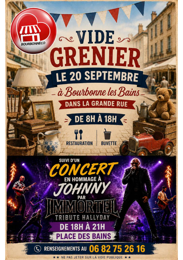 Vide grenier par Bourbonne'Éco.