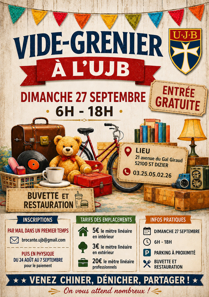 Vide-grenier à l'UJB