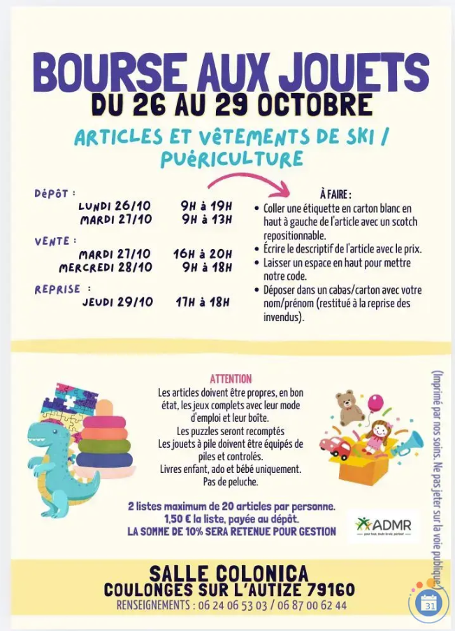 Bourse aux jouets