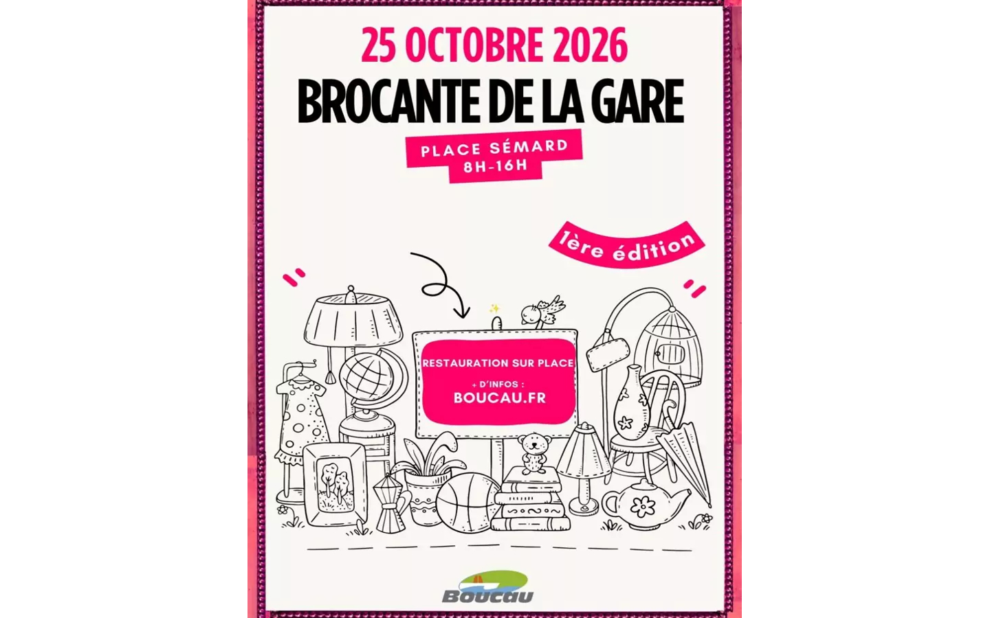 Brocante de la gare, 1ère édition
