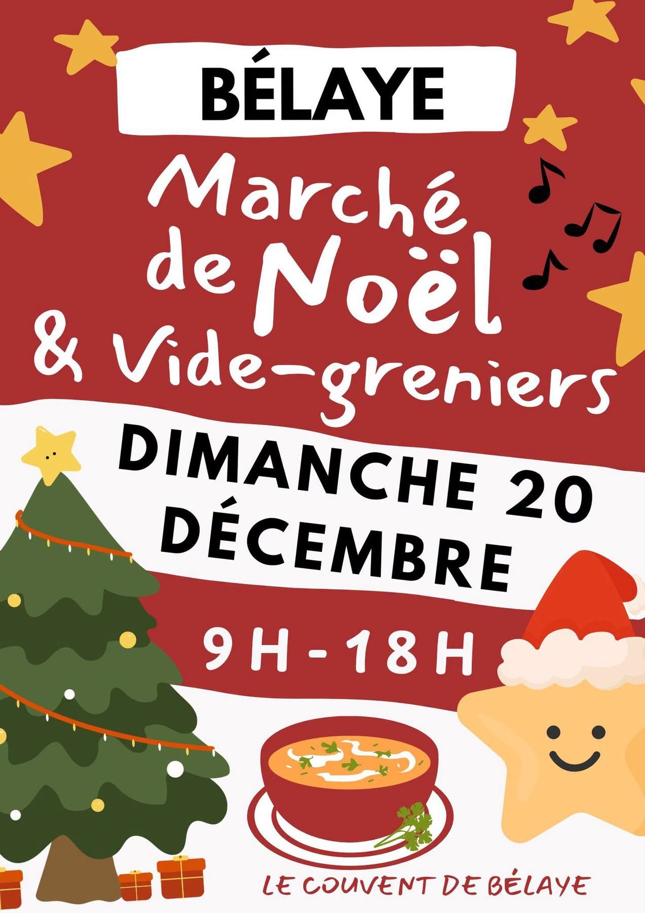 Marché de Noël artisanal et vide-grenier à Bélaye