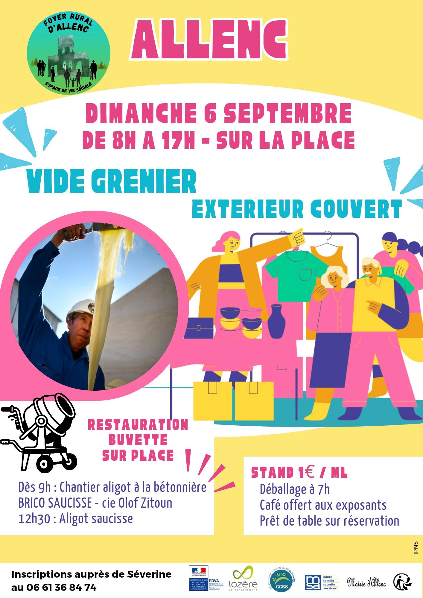 VIDE GRENIER, REPAS  ET SPECTACLE