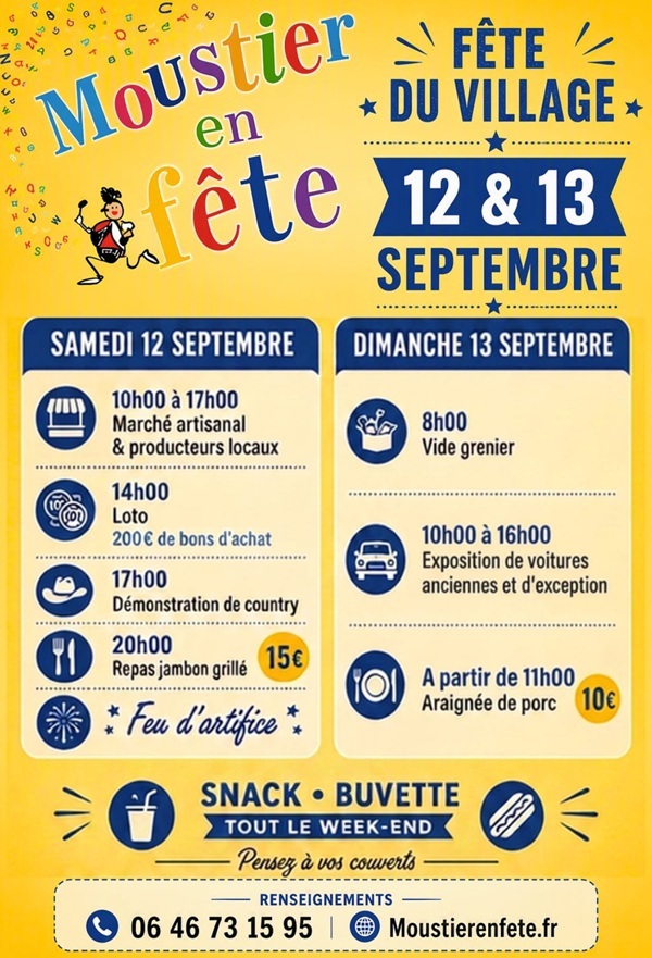 Vide-greniers de Moustier en fête