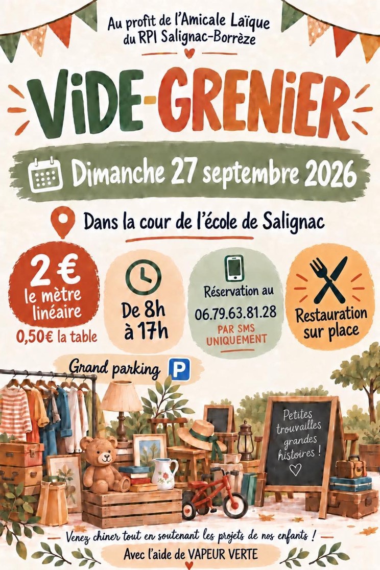 Vide grenier - Salignac-Eyvigues