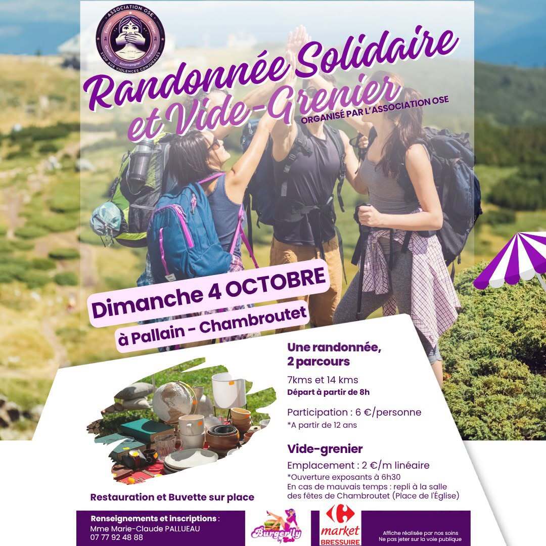 Randonnée solidaire et vide-grenier