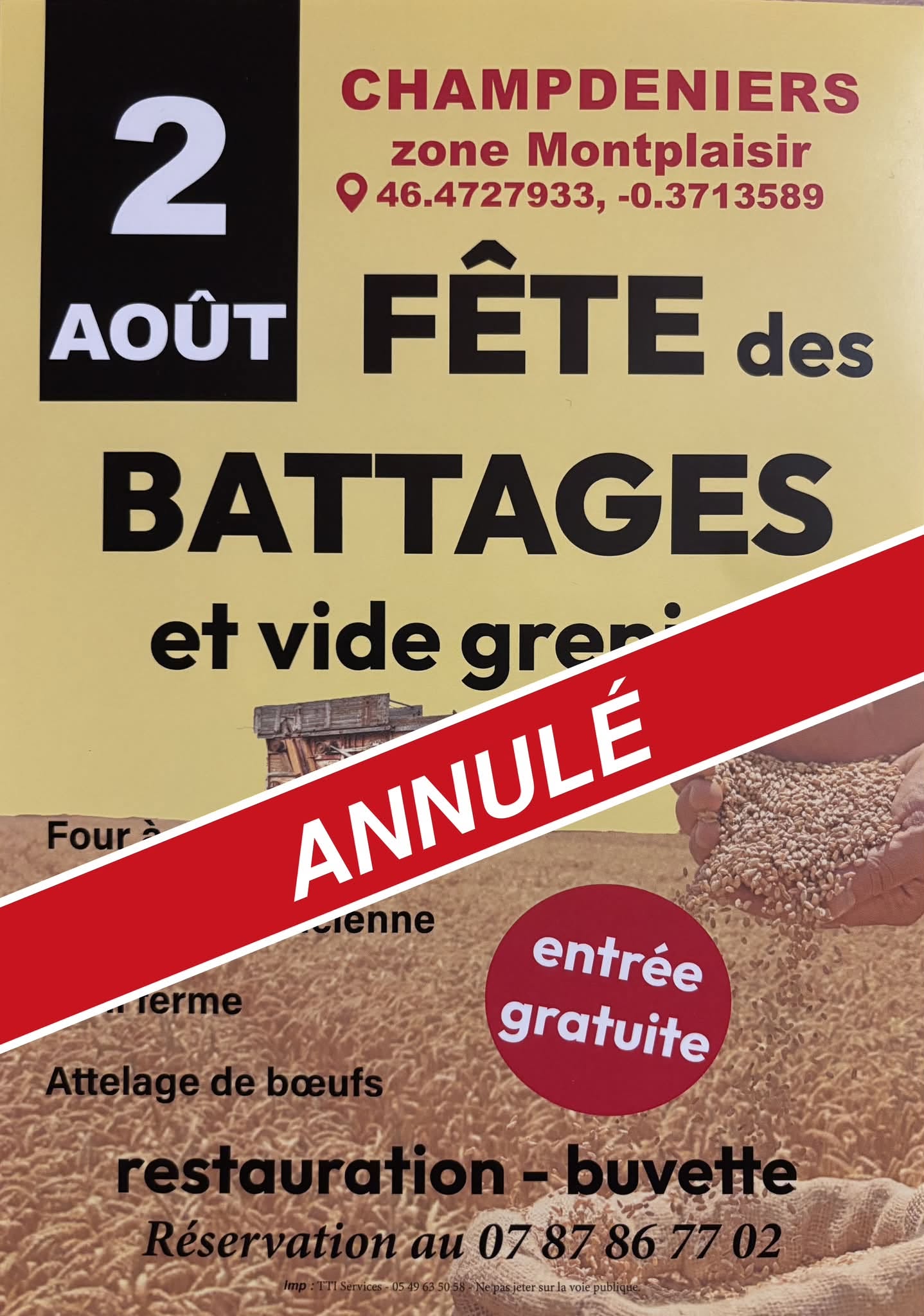Fête des battages (ANNULÉE)