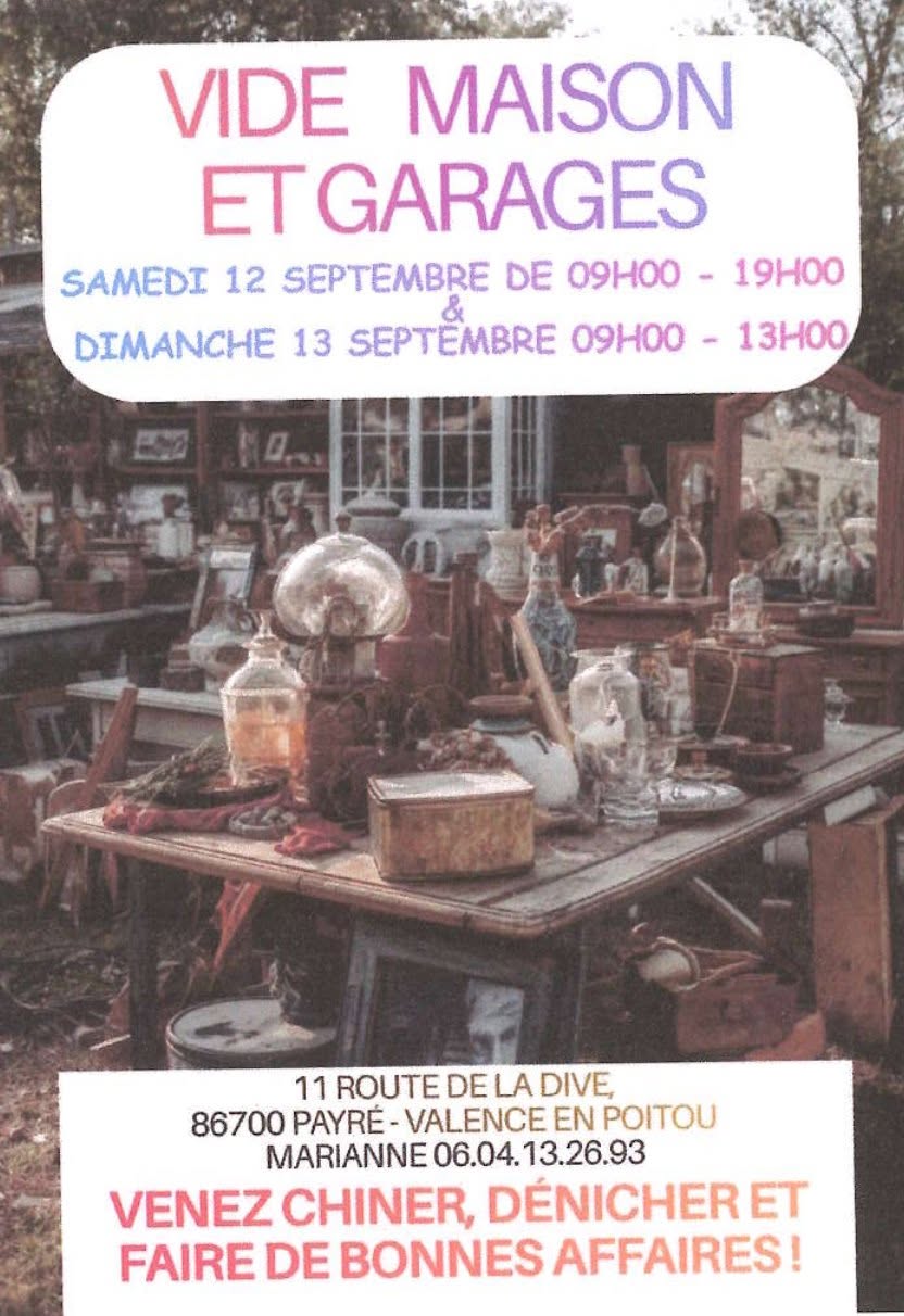 Vide maison et garages