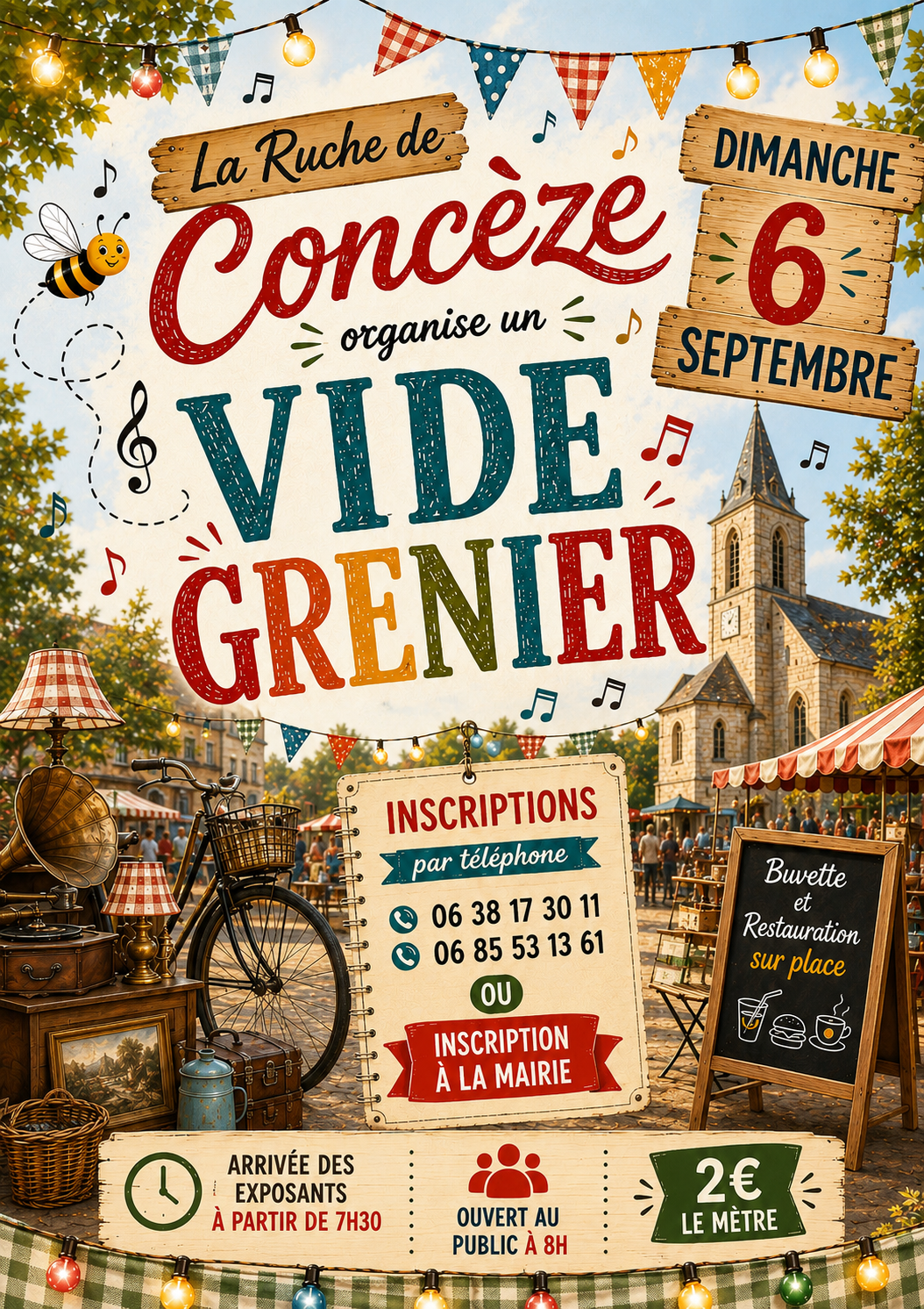 Vide-grenier à Concèze