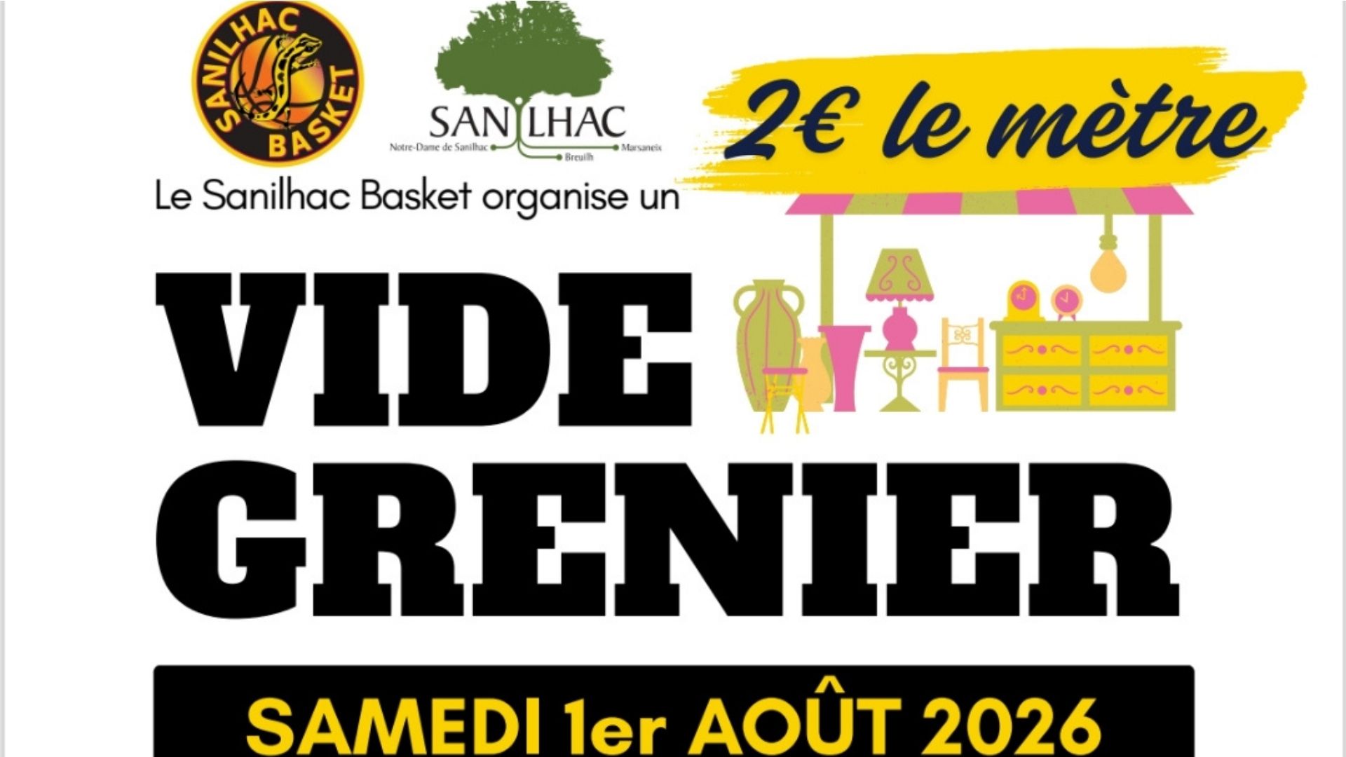 ANNULE - Vide-grenier du SAS Sanilhac Basket