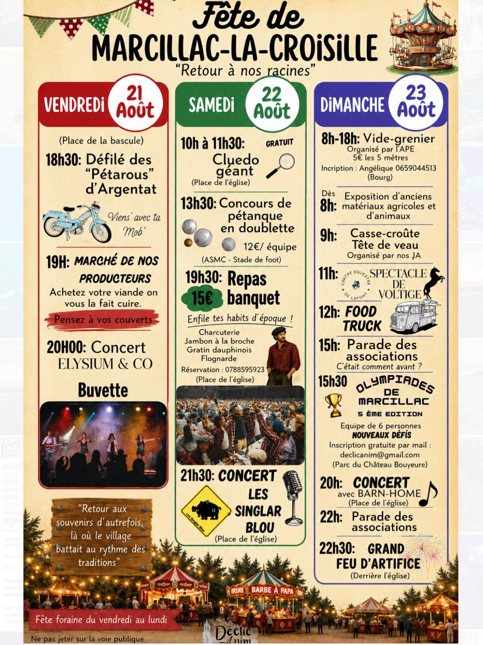 Fête de Marcillac-La-Croisille