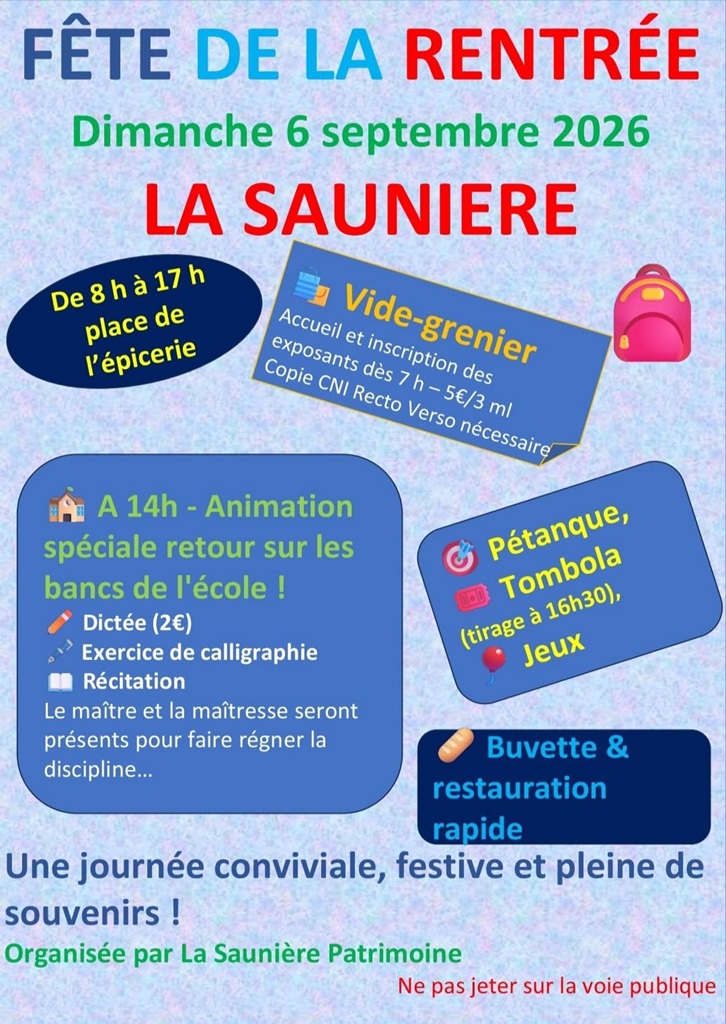 Fête de la rentrée