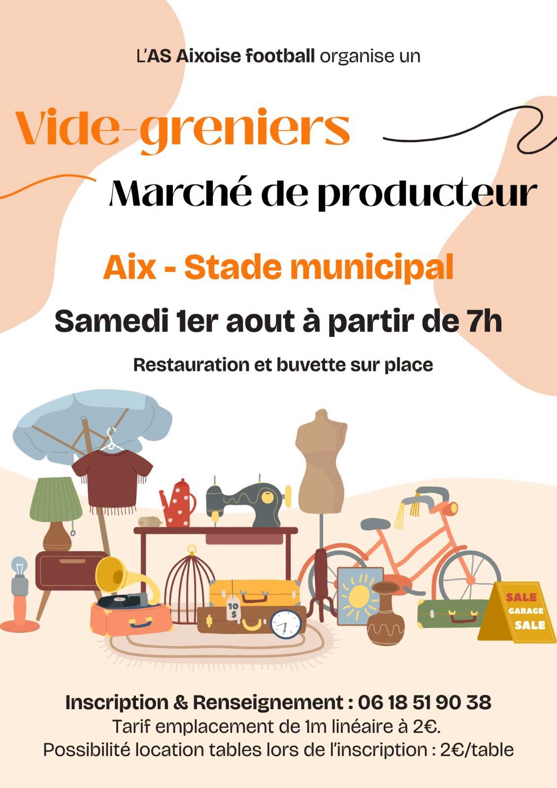 Vide-greniers et marché de producteurs