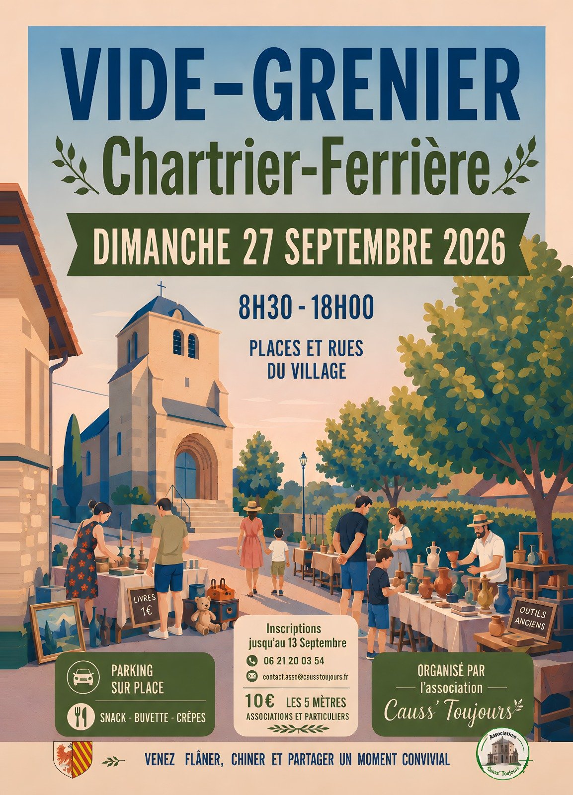 Vide-greniers à Chartrier Ferrière