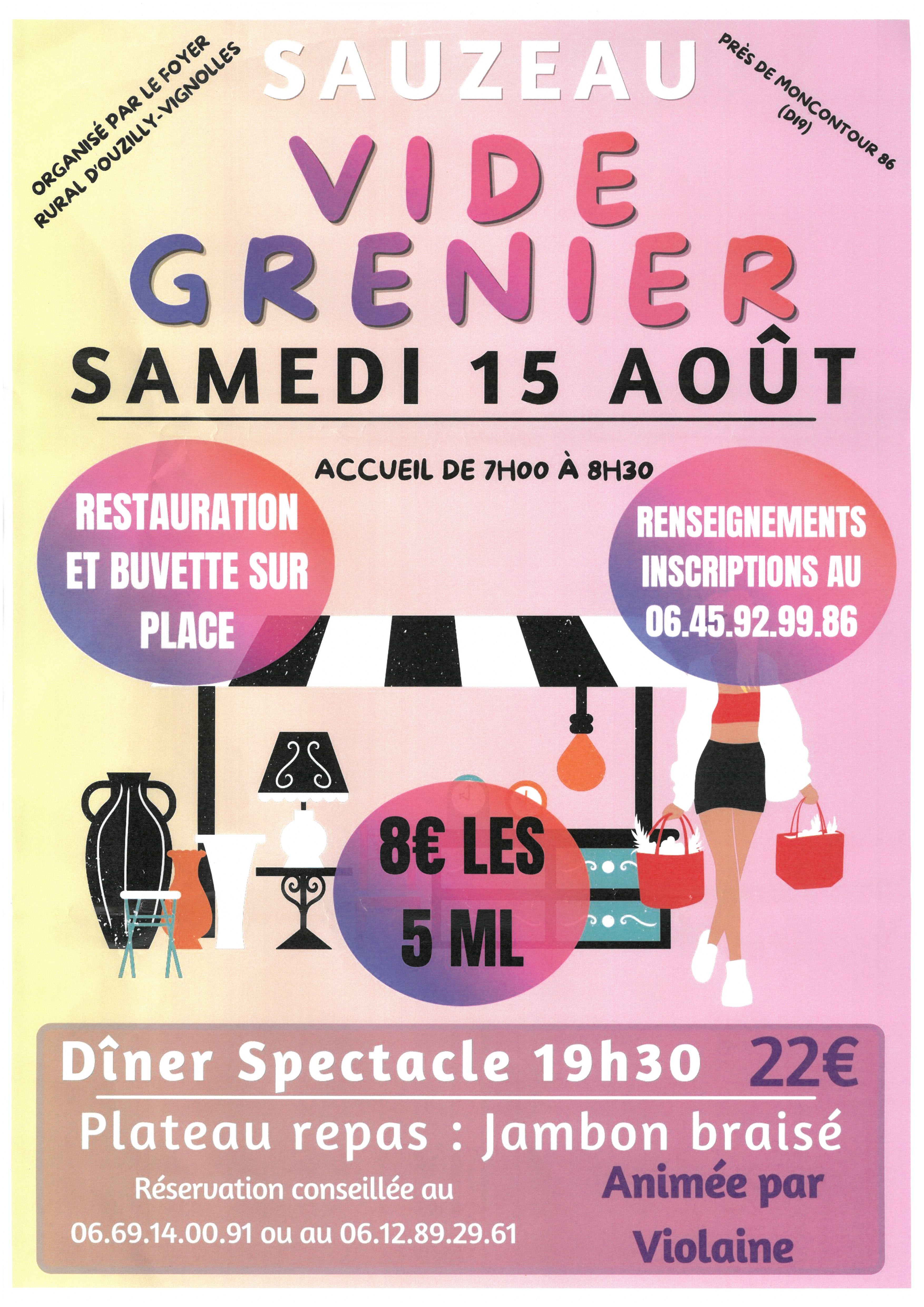 Vide-grenier à Sauzeau (près de Moncontour)