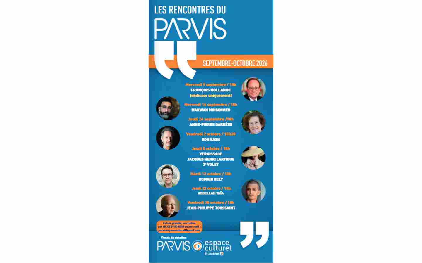 Les rencontres du Parvis - JEAN-PHILIPPE TOUSSAINT