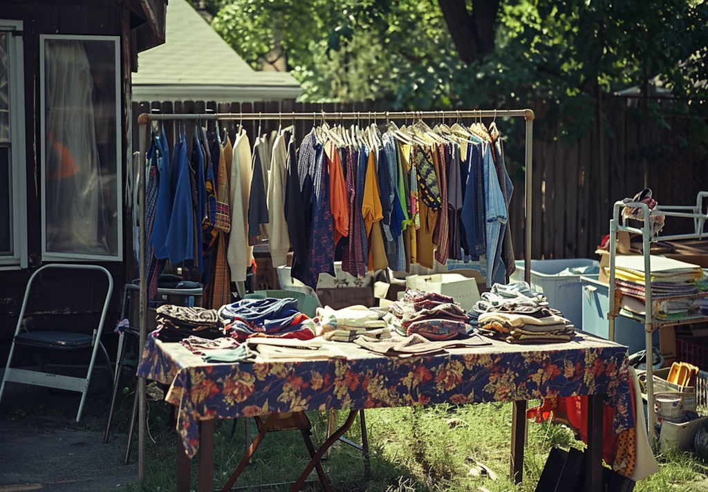 Vide grenier et repas entrecôte