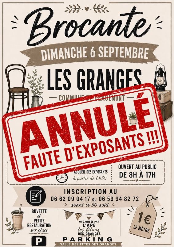 Annulée Brocante