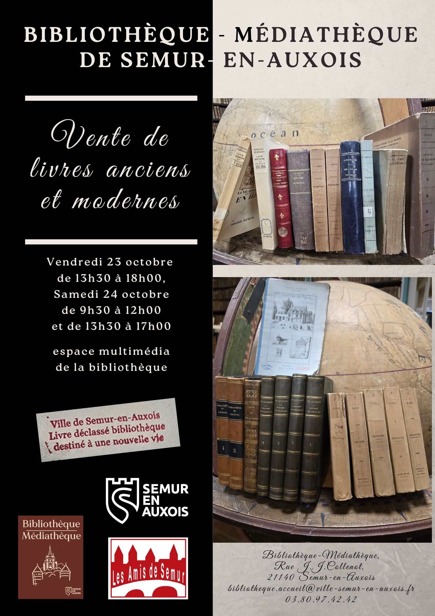 Vente de livres anciens et modernes